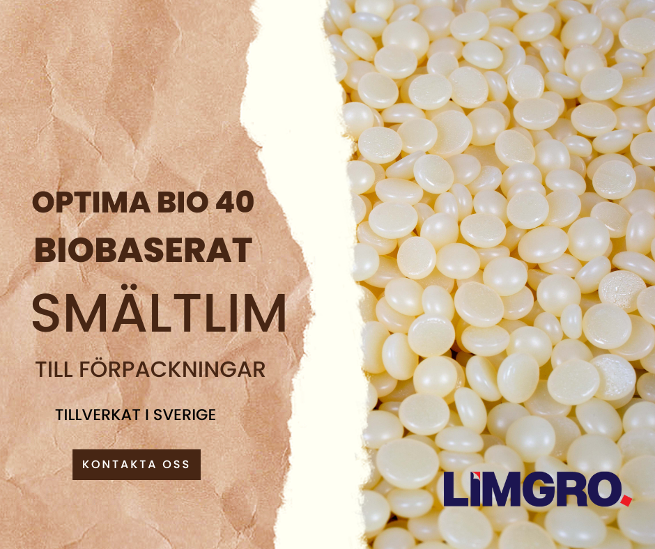 Vi introducerar Optima Bio 40 – Det hållbara limmet till förpackningar